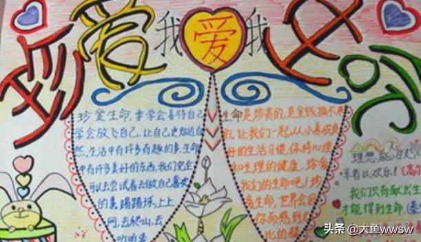 珍爱生命为主题的手抄报(珍爱生命为主题的手抄报文字)